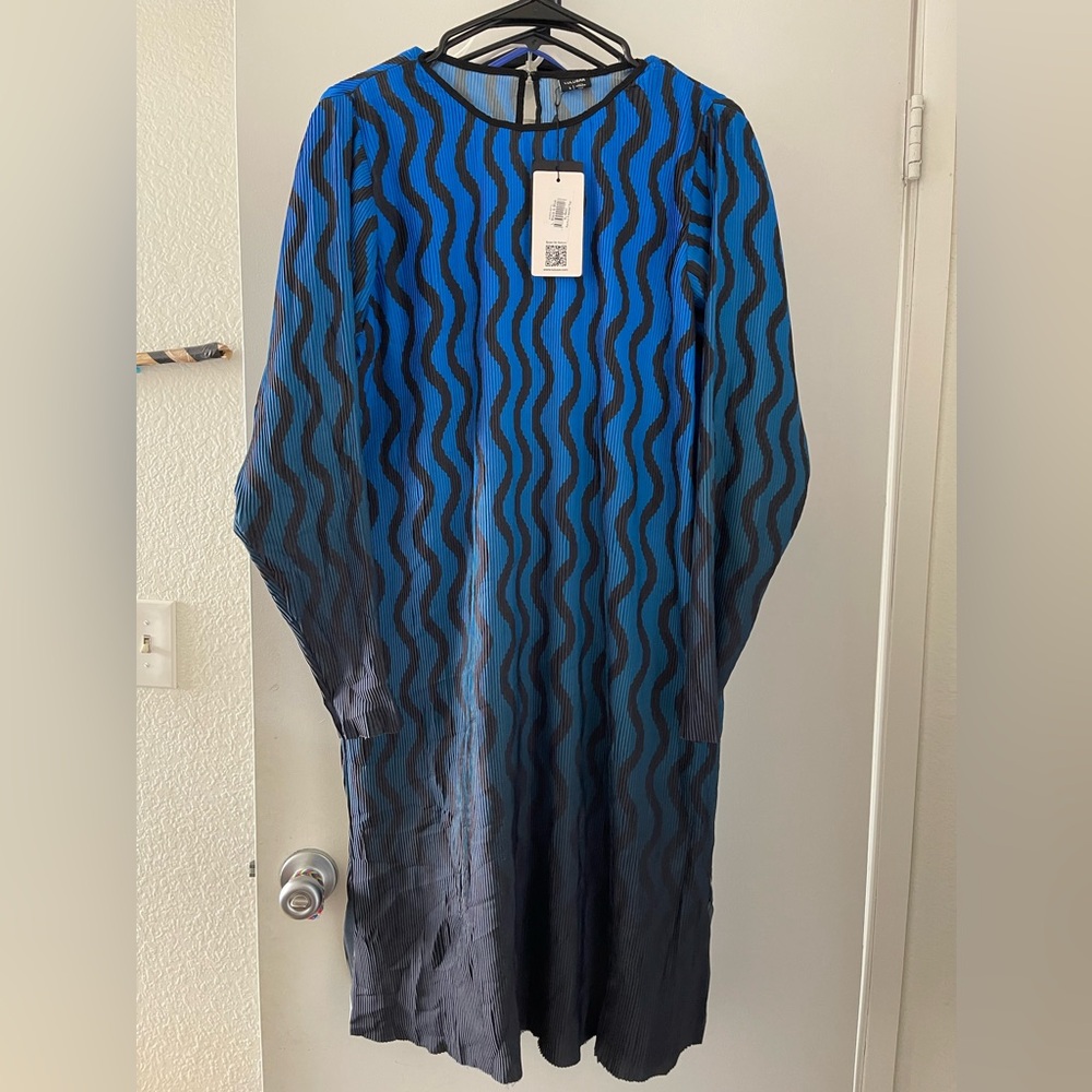 Brand New Lulusar Shirt Kurti in Blue Ombre